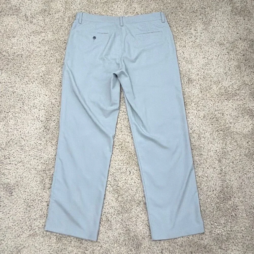 Adidas ClimaLite Golf Pants Mens 34x32 Gray Performance Flat Front‎